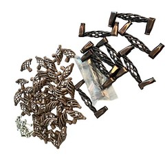 Brown Swirl Cabinet Hardware Knobs And Pulls 46 Pieces
