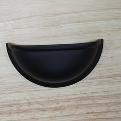 Matte Black 3 Inch CTC Cup Drawer Pull Cabinet Handle Furniture Hardware 3″