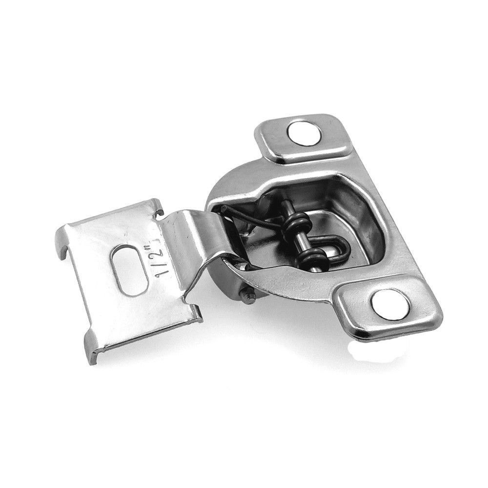 20 Pcs (10 Pairs) – 1/2″ Overlay Face Frame Concealed Cabinet Door Hinges