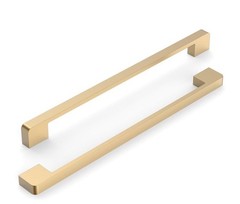 Lepatape 10 Pack 8.8 inch Brushed Gold Cabinet Pulls Brushed Brass Cabinet Pulls