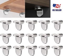40Pcs Shelf Support Pegs, 5mm L Shaped Metal Bracket Pegs Wardrobes Cabinets USA