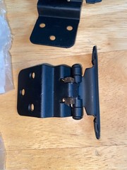 Gatehouse 3/8 in Self-Close Inset Hinge – Matte Black