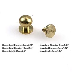 20Pc Brass Jewelry Wooden Box Small Handles Cabinet Chest Drawer Pull Door Knobs