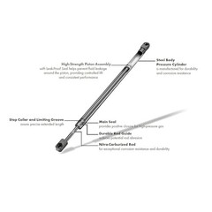17.01 Inch 2Pcs Front Hood Struts Lift Supports Compatible with Kia Cadenza