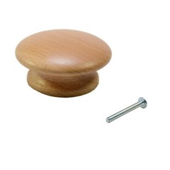 Prefinished 1 3/4″ Hardwood Maple Cabinet/Drawer Knobs Threaded
