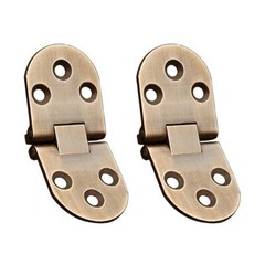 2pcs Antique Brass 180° Sewing Machine Table Flip Top Hinges Heavy Duty