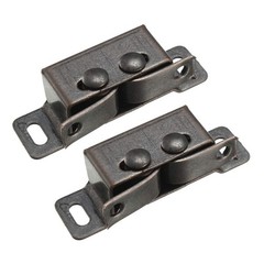 uxcell Retro Wardrobe Door Iron Double Ball Roller Catch Latch, Copper Tone…