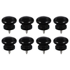 8 pcs wooden furniture handles, black (day 2.8cm, height 2.3cm)