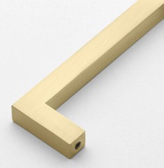 10 Pack, GlideRite 6-1/4″ CC Solid Square Bar Pull Satin Gold – 21683-160-SG-1