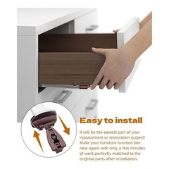 Metal Drawer Slide Replacement for Various Dressers and Nightstands, Drawer7732