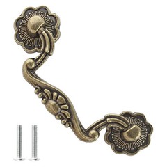 Uenhoy 6 Pcs 3 Inch Bail Handle Drop Pulls 3 Hole Spacing, Bronze