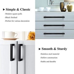 Probrico Cabinet Pulls Square Drawer Handles Kitchen Knobs Cupboard 3”4” 5”