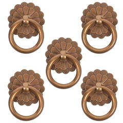 5 Pcs Cabinet Handles Brasss Pulls for Dresser Decorative Closet Knobs