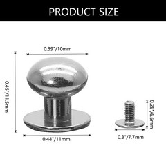 Jiozermi 24 Packs Mini Drawer Pulls, 0.39 Inch Diameter Round Knobs, Tiny Dre…
