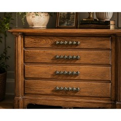 Vtg Belwith Brass Cabinet Drawer Pulls Set of 4 Ornate Traditional 7″ Handles