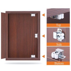 Luomorgo 10 Pack Double Roller Catch Cabinet Latches with 10 Pieces, Silver