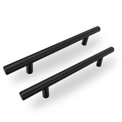 20 Pack 5 Inch Hole Centers, Matte Black Cabinet Pulls Black Cabinet Handles Bla