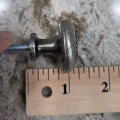 Lot of 10 Vintage Style Metal Cabinet Knobs Drawer Pulls Braided Pewter Finish