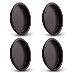 HOMOTEK 4 Pack Closet Door Finger Pull, Oil Rubbed Bronze