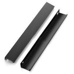 10 Pack Finger Pulls for Cabinets 224mm/8.8in Hole Center Black Cabinet Handl…