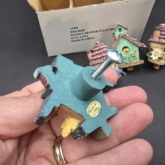 Country Heart Birdhouse Drawer Pull Cabinet Hardware Set New Box