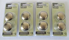 8 Chapter Cabinet Knobs Drawer Pulls NIP ANTIQUE BRASS FINISH Home Decor 2000174