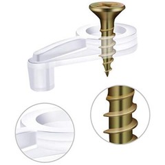 50 Pcs Glass Retainer Clips Kit With Screw,Glass Door Retainer Clips Plastic For