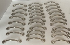 *30 Pack* Cabinet Hardware Satin Nickel Handle Pulls 3 inch hole to hole