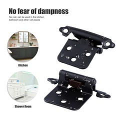 Brand New US Stock Black Soft Close Overlay Cabinet Hinges for Kitchen Cupboard