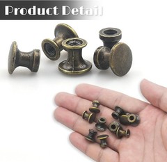 25PCS Mini Cabinet Knobs, 1/2 Inch Vintage Antique Dresser Knobs, Small Drawer K
