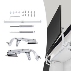 2pcs Cabinet Door Hinges Folding Lift Up Top Vertical Swing Furniture Hardware
