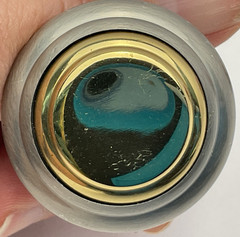 Stepped Ring Brass and Nickel Knob 1 1/4” (M4)