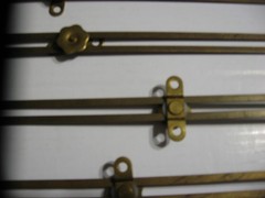 Four NOS Brass 10″ Desk Lid Support R or L USA Adjustable Sliding Tension Nut