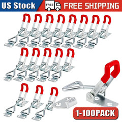 Heavy Duty Steel Toggle Latch Catches Adjustable Lock Clamp For Boxes Case New