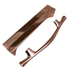 Rose Gold Modern Door Cabinet Handle Pull Stylish Design Hardware 5.5in Set of 2