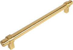 Brushed Brass Cabinet Pulls – 10 Pack, 8-7/8″ Hole Centers