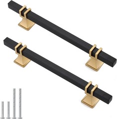 10 Pack 5 Inch Black and Gold Cabinet Pulls Black and Gold Cabinet Handles Kitch