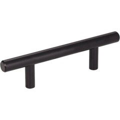 (12-6pk)-KasaWare (5-3/8 In.)L. Matte Black 3 In. Center-to-Center Cabinet Pull