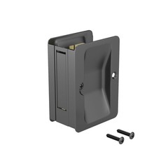 Richelieu Hardware 1700FBPSBC Onward Pocket Door Pull, 3 1/4-in, Black