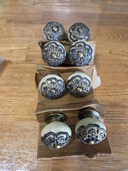 8 Instant Furniture Update Knobs Dresser Drawer Cabinet Pulls Romantic Farmhouse