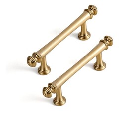 Goo-Ki 6 Pack 3 in（76mm） Hole Center Cabinet Pulls Champagne Bronze