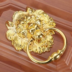 1X Lion Head Pull Handle Antique Hardware Ornament Interior Door Wardrobe Drawer