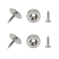 6× Cabinet Magnetic Door Catch Cabinet Magnets Door Magnets with Strong Magn USA