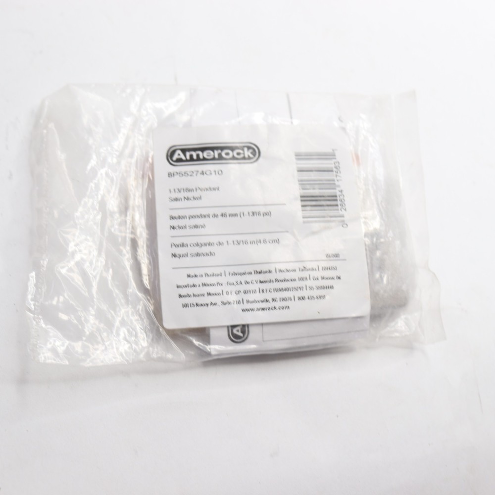 Amerock Blackrock Triangle Cabinet Pendant Satin Nickel 1-13/16″ BP55274G10