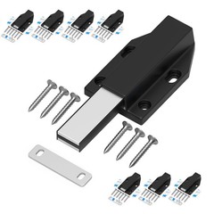 Heavy Duty Magnetic Push Latch – No Nail Installation, 8 Pack for Large Doors &