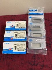 Perko Cabinet Pulls Handles Chrome Plated Zinc 3-11/16” X 1-11/16” Cat# 1110 DP