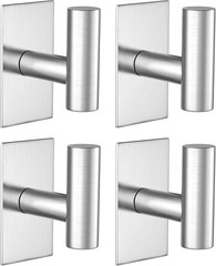 Wall Towel Hooks, Heavy Duty Sticky Holder Waterproof Towel Hooks for Hanging