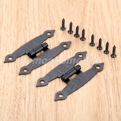 H Shaped Antique Jewelry Box Hinge Cabinet Luggage Door Hinges Hardware Decor 2x