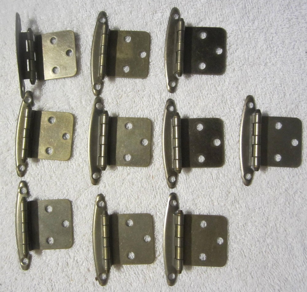 10 lot Kitchen Cabinet Hinges Cupboard Door Hinge,new brass color steel