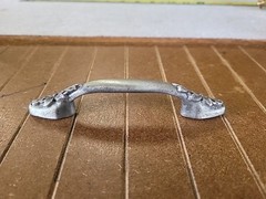 4 9/16″ Dog/leaf Handle in Pewter from Smooth Iron Collection by Acorn MFG APSPP